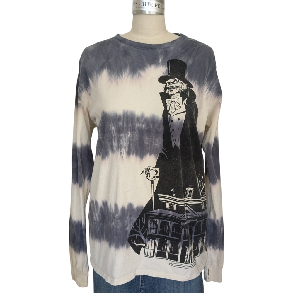 Disney Haunted Mansion Hatbox Ghost Tie Dye Tee Size XXL